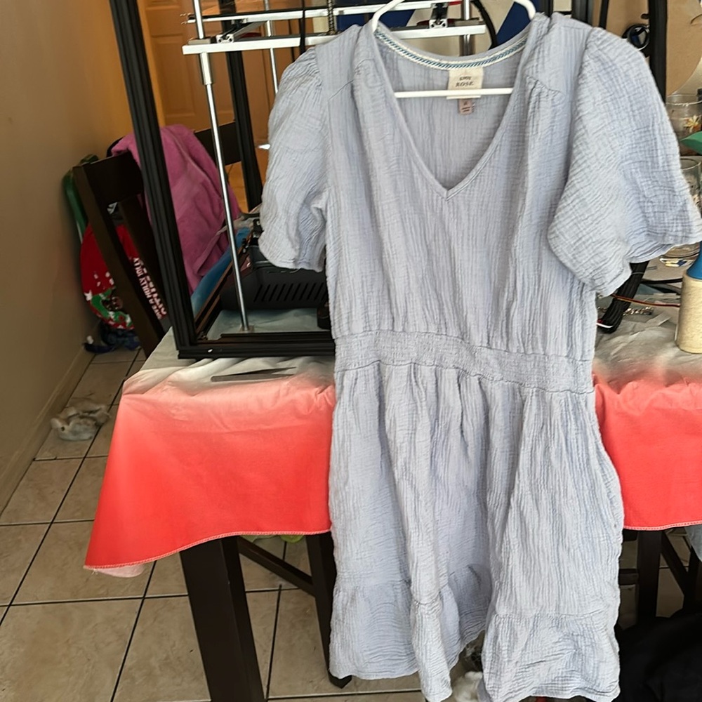 Short sleeved Knox Rose size M blue casual dress